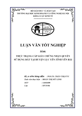 Thực Trạng Cấp Giấy Chứng Nhận Quyền Sử Dụng Đất Tại
