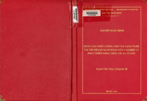 Nâng Cao Chất Lượng Cho Vay Tại Ngân Hàng Nông Nghiệp Và