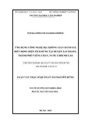Đánh Giá Biến Động Diện Tích Rừng Tại Huyện Xaythany,