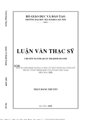 Giải Pháp Quản Lý Đầu Tư Xây Dựng Hạ Tầng Kỹ Thuật Ngành 