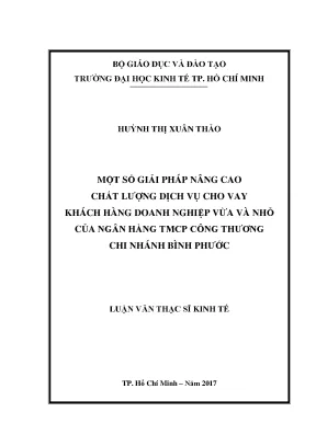 Giải Pháp Nâng Cao Chất Lượng Dịch Vụ Cho Vay Khách Hàng