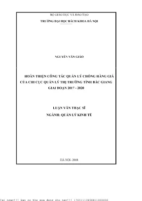 Nâng cao hiệu quả quản lý chống hàng giả tại Bắc Giang
