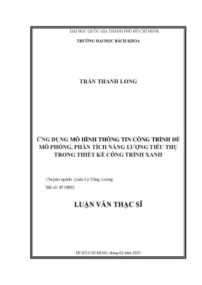 Ứng Dụng Mô Hình Thông Tin Công Trình Trong Thiết Kế 