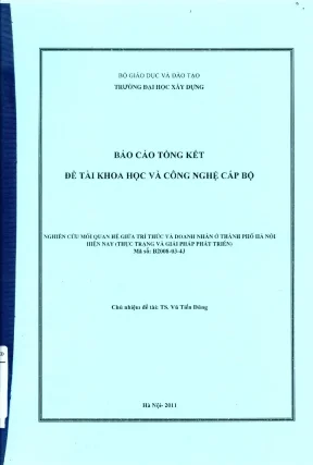 Nghiên Cứu Mối Quan Hệ Giữa Trí Thức và Doanh Nhân Tại 