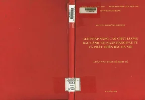 Giải Pháp Nâng Cao Chất Lượng Bảo Lãnh Ngân Hàng Tại Bắc 