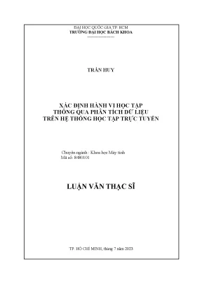 Phân Tích Dữ Liệu Để Xác Định Hành Vi Học Tập Trực Tuyến