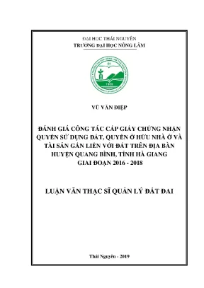 Đánh Giá Công Tác Cấp Giấy Chứng Nhận Quyền Sử Dụng Đất