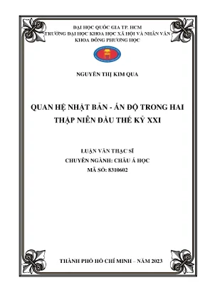 Quan hệ Nhật Bản - Ấn Độ trong thế kỷ XXI: Từ hợp tác 