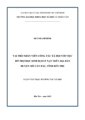 Vai Trò Của Nhân Viên Công Tác Xã Hội Trong Việc Hỗ Trợ