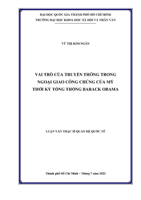 Vai Trò Của Truyền Thông Trong Ngoại Giao Công Chúng Của