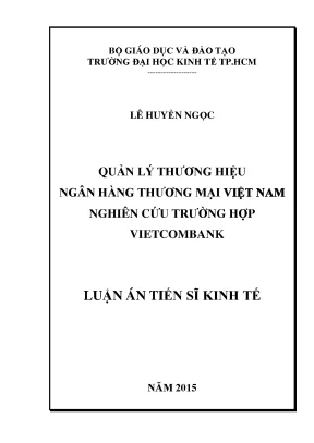 Quản Lý Thương Hiệu Ngân Hàng Vietcombank: Nghiên Cứu và