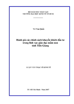 Đánh giá chính sách khuyến khích đầu tư giáo dục mầm non
