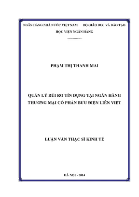 Quản Lý Rủi Ro Tín Dụng Tại Ngân Hàng Thương Mại Cổ Phần