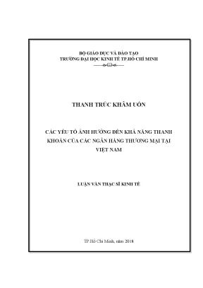Các yếu tố ảnh hưởng đến khả năng thanh khoản của ngân