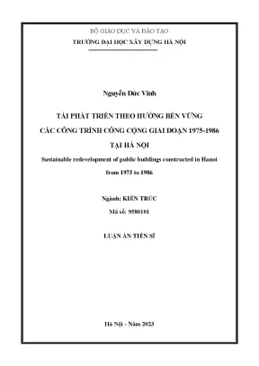 Tái Phát Triển Bền Vững Các Công Trình Công Cộng Tại Hà