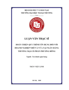 Hoàn thiện quy trình tín dụng cho doanh nghiệp nhỏ và