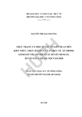 Nghiên Cứu Kiến Thức và Thực Hành Giám Sát Véc-Tơ Sốt