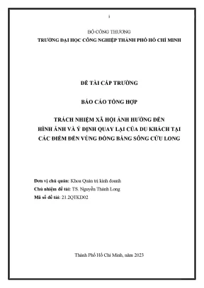 Trách Nhiệm Xã Hội và Ảnh Hưởng Đến Du Khách Tại Đồng