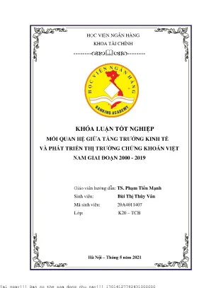Mối Quan Hệ Giữa Tăng Trưởng Kinh Tế và Phát Triển Thị
