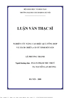Nâng cao hiệu quả tổng hợp và tách chiết γ-Cyclodextrin