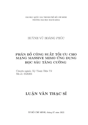 Phân Bổ Công Suất Tối Ưu Cho Mạng Massive MIMO Ứng Dụng