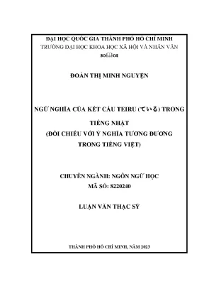 Ngữ Nghĩa Kết Cấu Teiru (ている) Trong Tiếng Nhật: So Sánh 