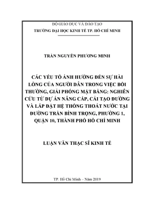 Các Yếu Tố Ảnh Hưởng Đến Sự Hài Lòng Của Người Dân Trong