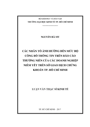 Những Nhân Tố Ảnh Hưởng Đến Công Bố Thông Tin Doanh