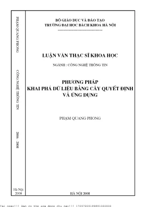 Phương Pháp Khai Phá Dữ Liệu Bằng Cây Quyết Định Tại Đại