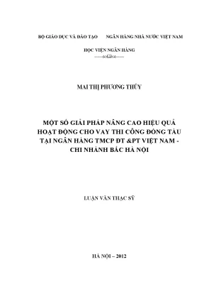 Giải Pháp Nâng Cao Hiệu Quả Cho Vay Thi Công Đóng Tàu