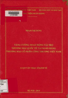 Tăng Cường Hoạt Động Tài Trợ Thương Mại Quốc Tế Tại Ngân