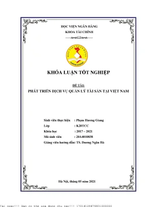 Phát Triển Dịch Vụ Quản Lý Tài Sản Tại Việt Nam: Xu
