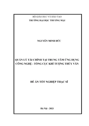 Quản Lý Tài Chính Tại Trung Tâm Ứng Dụng Công Nghệ - 