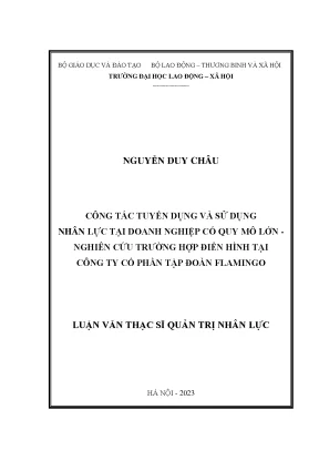 Nâng cao hiệu quả tuyển dụng và sử dụng nhân lực tại