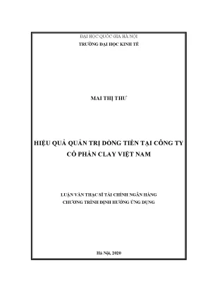 Nâng Cao Hiệu Quả Quản Trị Dòng Tiền Tại Công Ty Cổ Phần