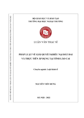 Pháp Luật Giải Quyết Khiếu Nại Đất Đai Tại Lào Cai: Thực 
