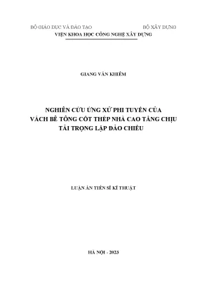 Nghiên Cứu Ứng Xử Phi Tuyến Của Vách Bê Tông Cốt Thép