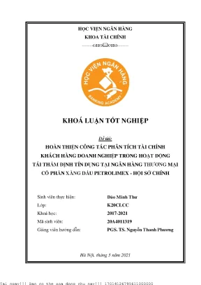 Hoàn thiện phân tích tài chính doanh nghiệp trong tái