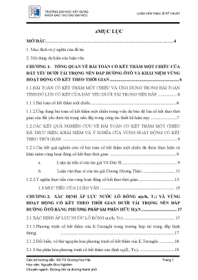 Nghiên Cứu Vùng Hoạt Động Cố Kết Theo Thời Gian Trong
