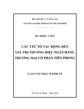 Các Yếu Tố Tác Động Đến Giá Trị Thương Hiệu Ngân Hàng