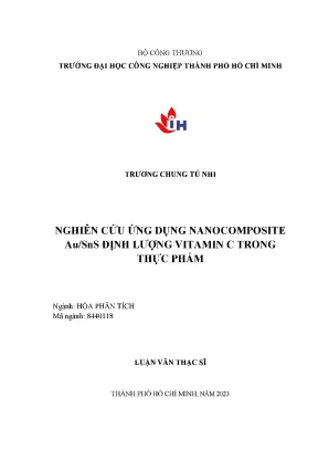Nghiên cứu ứng dụng nanocomposite Au/SnS trong định