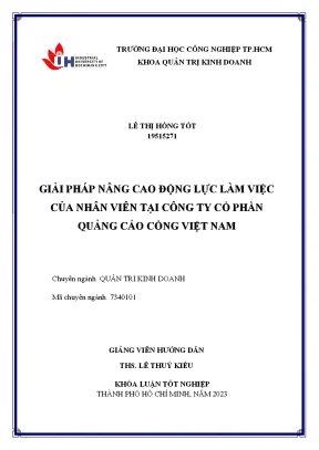 Giải Pháp Tăng Cường Động Lực Làm Việc Cho Nhân Viên Tại