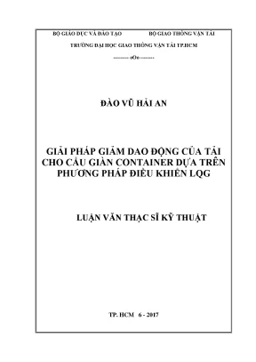 Giải Pháp Giảm Dao Động Tải Cho Cẩu Giàn Container Dựa