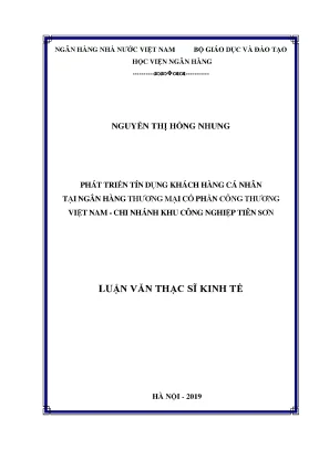Giải Pháp Phát Triển Tín Dụng Khách Hàng Cá Nhân Tại