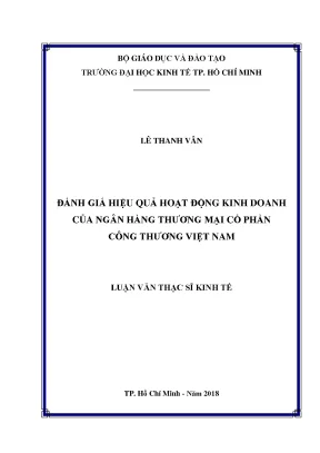 Đánh Giá Hiệu Quả Hoạt Động Kinh Doanh Của Ngân Hàng
