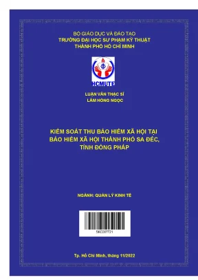 Giải Pháp Kiểm Soát Thu Bảo Hiểm Xã Hội Tại Thành Phố Sa Đéc