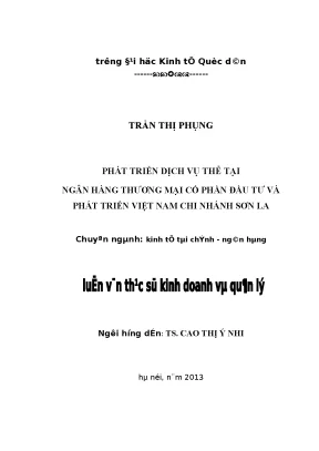 Phát Triển Dịch Vụ Thẻ Tại Ngân Hàng Đầu Tư Và Phát