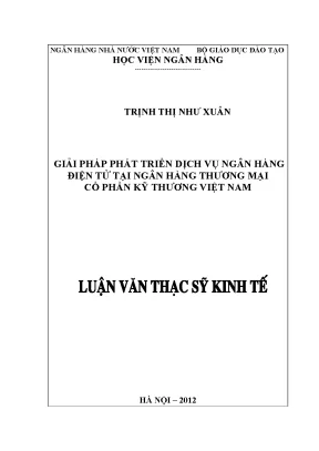 Giải Pháp Phát Triển Dịch Vụ Ngân Hàng Điện Tử Tại