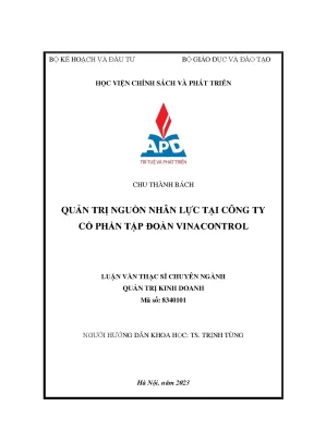 Quản Trị Nguồn Nhân Lực Tại Công Ty Cổ Phần Tập Đoàn