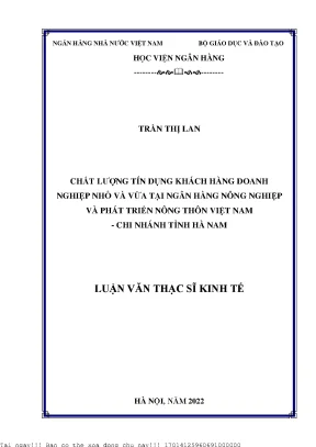 Nâng Cao Chất Lượng Tín Dụng Khách Hàng Doanh Nghiệp Nhỏ